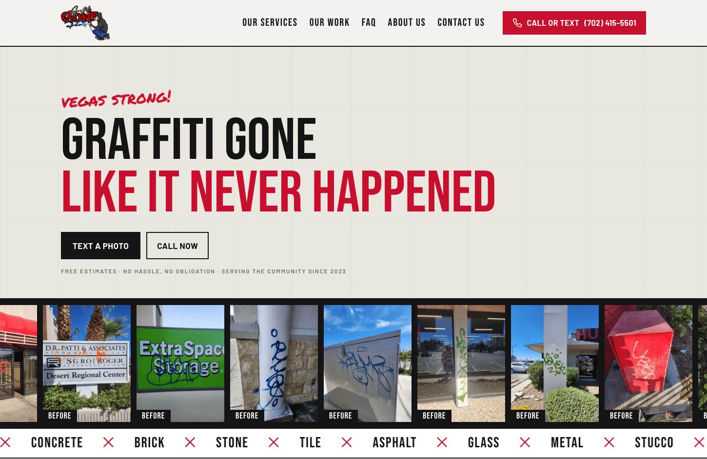 GraffitiGone Pros website