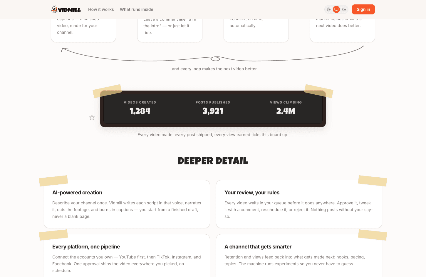 Vidmill website built by Surgncy